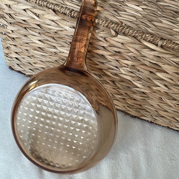 Vintage Pyrex Vision Cookware Amber Brown 7” Frying Skillet Pan - Picture 7 of 8